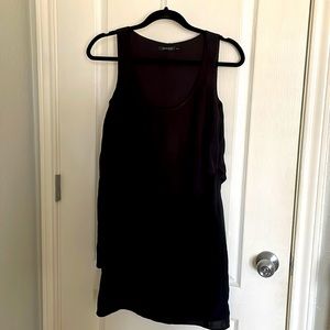 Tiered black dress